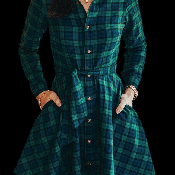 KJP Cozy Cabin Flannels Dress - Picture 10 of 10